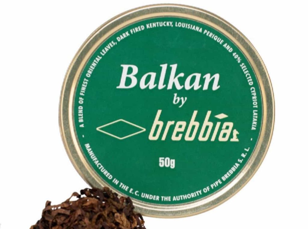 Balkan tobacco blend in a glass jar